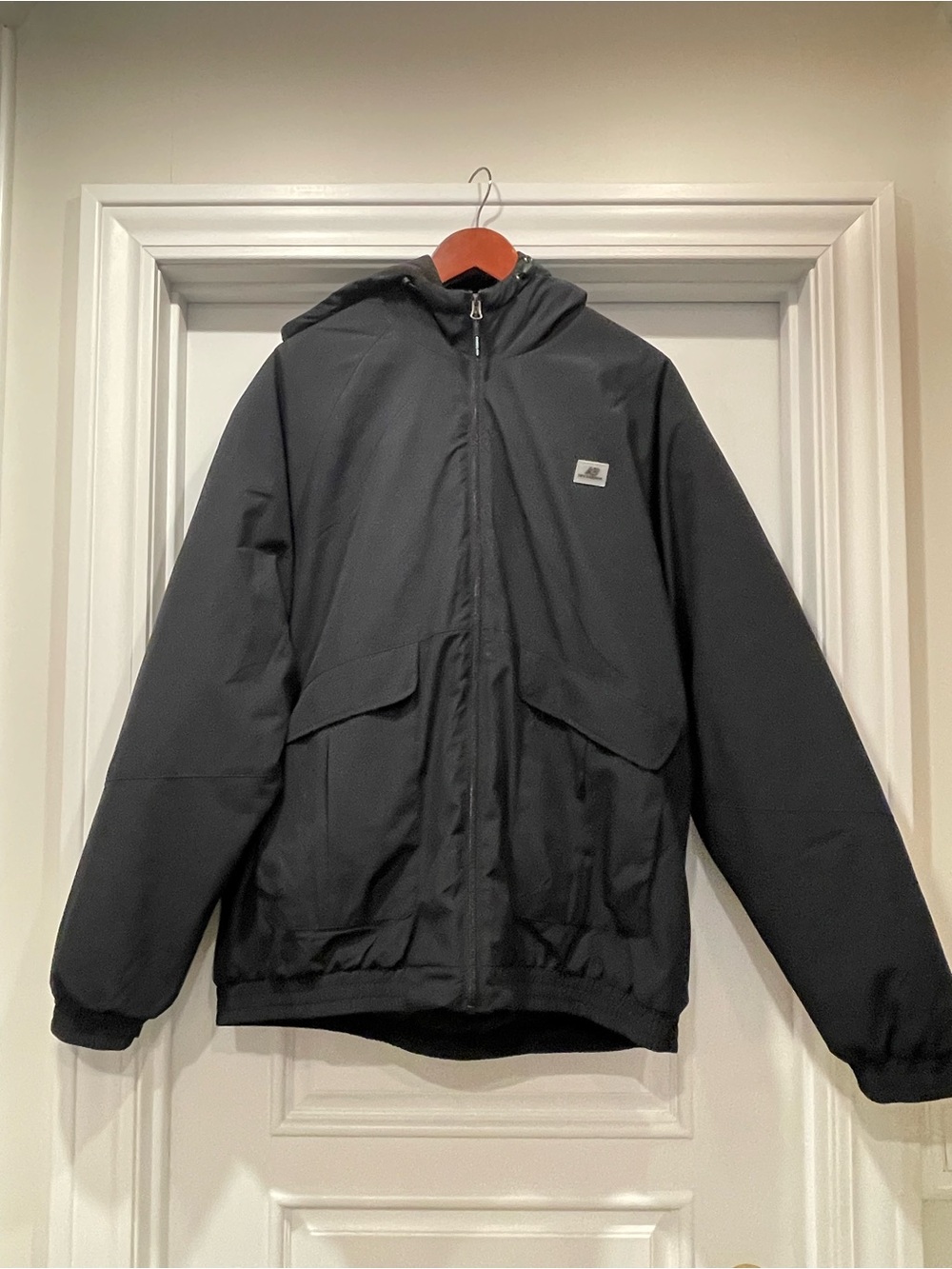 Men's Hooded New Balance Winter Jacket - Black